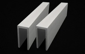 U-образна алуминий, 38 mm x 35 mm x 3 mm,Външна широчина 38 мм, дължина 50 см и кант от алуминиева сплав, покрита със стъкло