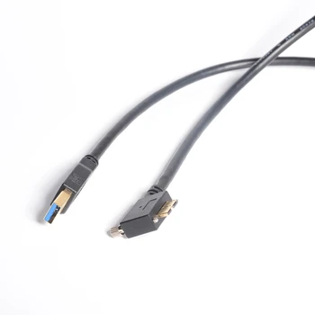 USB 3.0 A Конектор за Микро-B Ляв Ъгъл Кабел 90 градуса определящи винтове за Nikon D800 D800E D810 0,3 м 1,0 м 1,8 м