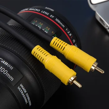 Winaqum Цифров RCA към RCA Мъжки AV Кабел Коаксиален аудио кабел SPDIF Конектор tereo за ТЕЛЕВИЗОР, DVD Hifi Субуфер Коаксиален 1,5 M-30 М