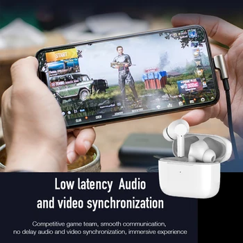 YTOM S15 ТИП C ANC HIFI TWS Истински Мини Безжична Bluetooth 5,0 слушалки Слушалки с Активно Шумопотискане Слушалки за Gamimg S1