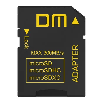Адаптер DM SD SD4.0 UHS-IIcomptabile с поддръжка на microSD, microSDHC Скорост на пренос на данни microSDXC може да достигне до 300 MB/s
