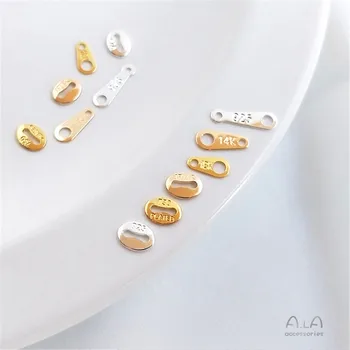 Аксесоари за етикети с надпис от злато 14 карата 18 карата свържете край на 8 образна ключалката САМ аксесоари