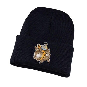 Аниме Ранма вязаная капачка Cosplay шапка Унисекс с принтом за възрастни Ежедневни памучен шапка за тийнейджъри зимни вязаная капачка