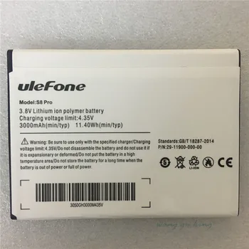 Батерия на мобилния телефон Ulefone S8 S8 Pro батерия 3000 ма 5,3 инча MTK6737 MTK6580 Оригинална батерия за Мобилни аксесоари