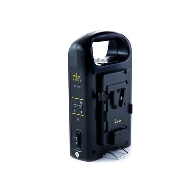 Безплатна доставка DHL Rolux RL-2KS Двухканальное V - образна скоба V-образно зарядно за камерата, Зарядно устройство за батерия BP