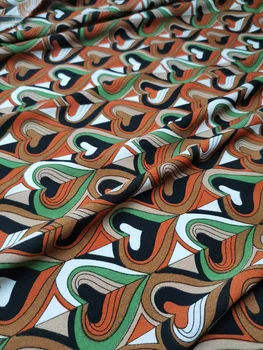 Голяма разпродажба Нова Мода Креп Печат на Плат Рокля Панталони, Риза Подплата от Плат Шифон САМ Материал