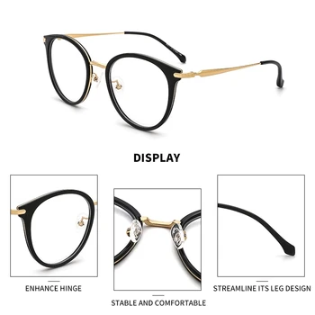 Дамски модни LANSSY Голяма Рамки За очила За лице Ins Популярната Кръгла Оптични Рамки За Очила с Високо Качество За жени #90017