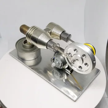 Двигател на Стърлинг Нагревателен цилиндър от неръждаема стомана Генератор външно горене на британската лира Научна експериментална модел
