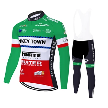 Екипът на MONKEY TOWN колоездене джърси лято пролет ropa de ciclismo hombre 2020 мтб 20D гел дишаща униформи de ciclismo