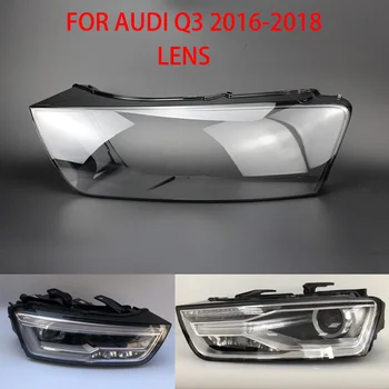 За Audi Q3 2016-2018 Лампа Светлини Прозрачен Обектив Фарове Ляв и Десен Лампа Капак на Обектива Защита от светлина