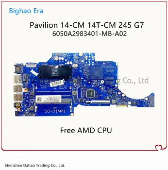 За дънната платка на лаптоп HP 14 CM 14T-245 CM G7 14 AMD SR ( FT-4) 6050A2983401-MB-А02 L23389-601 С процесор E2-9000 Пълно изпитване