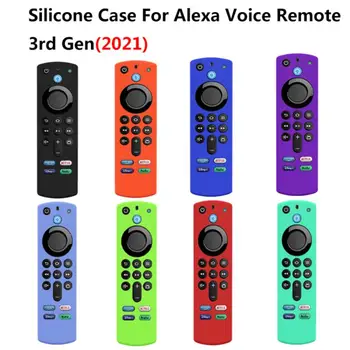 Защитен Силиконов Калъф Капака на Дистанционното Управление Противоударная Защита За Алекса Voice Remote 3-то Поколение 2021 Защитен Кожен Ръкав