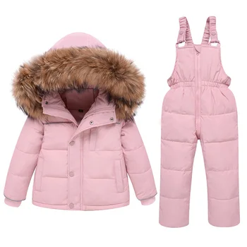 Зимни детски якета Топло палто с качулка за момичета Дебели дълги палта за деца Топла горна дреха Палто Зимна костюм, Палто Детски дрехи
