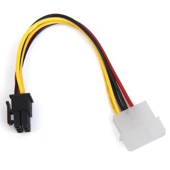 Кабел за захранване от 4-контактен конектор до 6-контактен съединител за адаптер, PCIe PCI Express