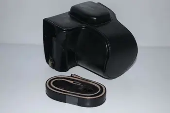Калъф За Фотоапарат Fujifilm X-T100 XT100 15-45 Обектива на Камерата ПУ Чанта За Камера Калъф С отвор За Батерия + каишка
