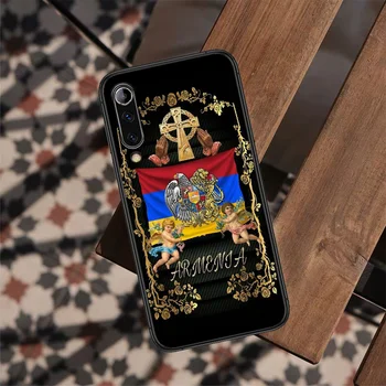 Калъф за мобилен телефон с флага на Армения, за XIAOMI MI 8 9 SE Note 10 T Lite Pro Max 2 POCO X A 3 черен Hoesjes с Шарките на Etui Силикон