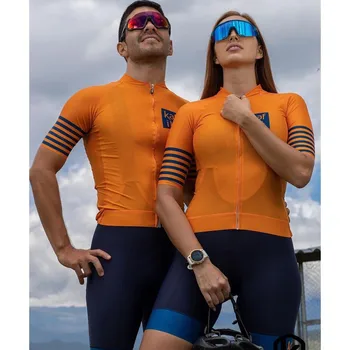 Кафитт Колоездене Джърси Мъжки и дамски Вело Комплекти с къс ръкав на Костюм Майо Ropa Ciclismo Велосипедна облекло Командни велосипедни ризи
