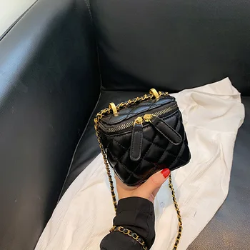 Квадратна женствена чанта за червило 2021 Нова Модерна чанта-месинджър Дамска чанта Мини чанта През Рамо Дизайнерски Чанти И портфейли