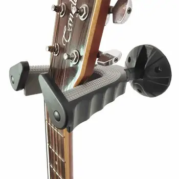 Китара Бас ukulele Монтиране на стена Закачалка Автоматично Блокиране на Багажник на Притежателя на Куката Поставка за музикални инструменти Скоба