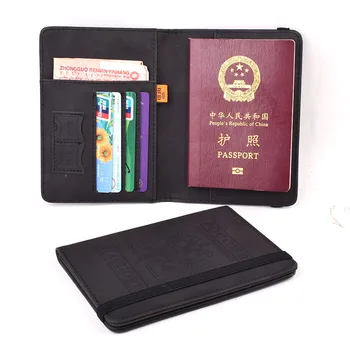 Кожени Корици за паспорти RFID Заключване на Мъже, Жени Русия Притежателя на бизнес паспорт Дъвка за пътуване безопасност Защитен Калъф за чантата