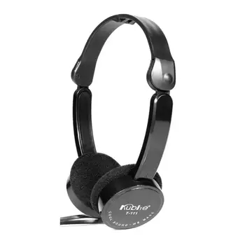 Компютърни слушалки с 3,5 мм USB Слушалки с Кабел с Прибиращ се Микрофон с Шумопотискане Сгъваема Над ухото слушалки