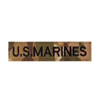 Корпуса на морската пехота на САЩ Нагрудная ивица с бродерия на велкро Тактически Кръпка за дрехи велкро Икони Армейски Военни Раница Етикети