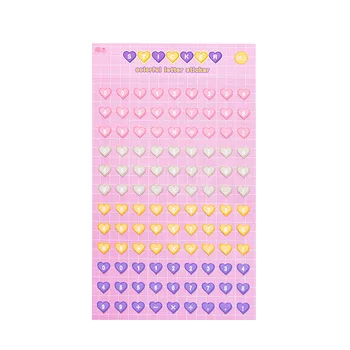 МОХАММ 2 Листа Дъгата Цвят на Номер Азбука Сърцето на Декоративни Стикери за Scrapbooking Поздравителни Картички за Водене на Дневник за Канцеларски материали