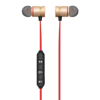 Метални Спортни Безжични Слушалки Bluetooth Слушалки, Защитени От Изпотяване Слушалки, Магнитна Слушалка, стерео слушалки за Мобилен Телефон