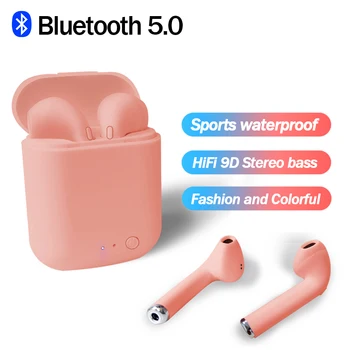 Мини 2 TWS Безжични Слушалки Bluetooth Слушалки Стерео Бас Слушалки Спортни Водоустойчиви Слушалки на ушите Безплатна Доставка