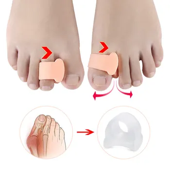 Многоразмерный Силиконов Разделител за пръстите на Краката Корекция Тампон За вальгусной деформация на палеца на крака Защита на Инструменти за грижа За краката Разделители Пръстите на Краката Протектор за пръстите на краката