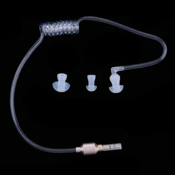 Монофонични слушалки със защита от радиация 3,5 мм Стереоакустическая Куха Въздушна тръба Кабелен Слушалка Хендсфри с микрофонными слушалки Лек