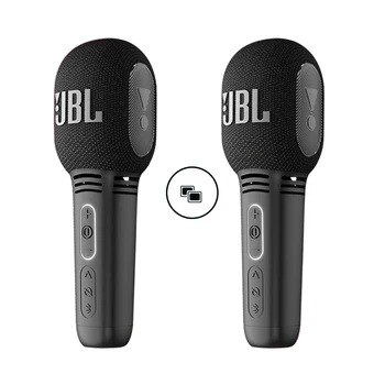 Нов JBL KMC 300 Bluetooth Микрофон Безжичен Караоке Микрофон Bluetooth Ръчен Преносим Високоговорител за Домашно KTV Плейър за Деца