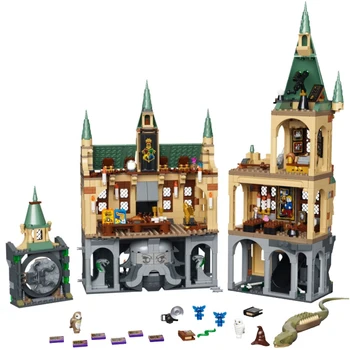 Нов Вълшебен Замък Харис Училище Строителни Блокове Тухла Карикатура Фигурка Играчки Модел Аниме Подаръци На Дете
