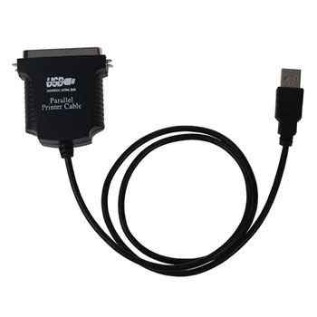 Нов Паралелен Порт DB36 LPT Принтер USB Адаптер Express Card Конвертор Черен