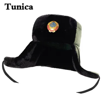 Нова висококачествена мъжки ветрозащитная шапка за пътуване на открито удебелена топла шапка-ушанка дамски руска шапка-бомбер плюшени шапки Лей Фън