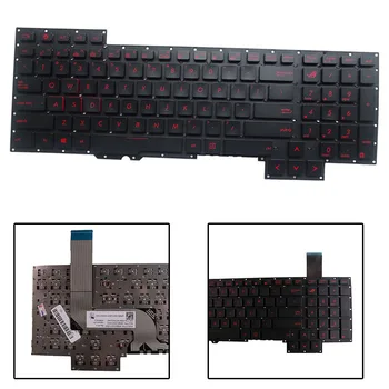 Новата Клавиатура за Asus ROG G751J G751 G751JY G751JT G751JM Черно Червено думата сащ
