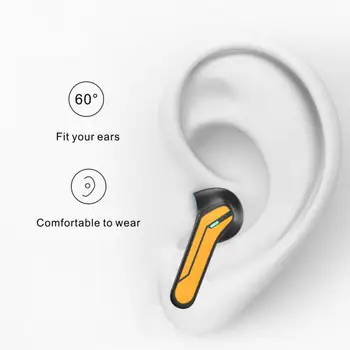 Новата Слушалка TWS Bluetooth 5.0 Дисплей Захранване Сензорно Управление С Ниска Латентност Слот Слушалки Bumblebee Гласово Управление на Спортни Слушалки