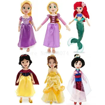 Нови Плюшени Кукли Принцеси За Момичета, Детски Плюшени Играчки, Детски Подаръци 46 см