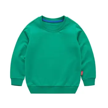 Нови обикновена блузи за момчета и момичета за малки деца Качулки Дрехи от 1 до 8 години Пролет Есен Детски ризи с дълъг ръкав Памук