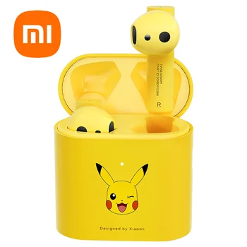 Оригинални безжични слушалки Xiaomi Pokémon Ash's Pikachu Mi True 2s Airdots Pro Air 2s TWS Bluetooth Слушалки Стерео Спорт ANC