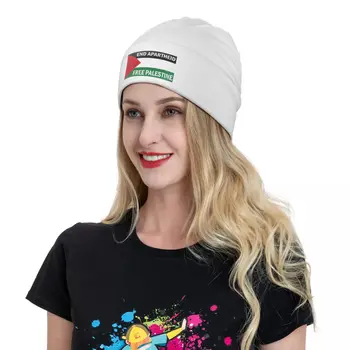 Палестина Черепа Шапки Края на Апартейда Вязаная топла зимна шапка Шапки Мъжки Дамски Унисекс Ски шапчица