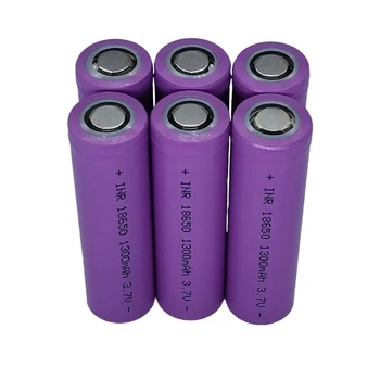 Продажба на едро 12-40 бр 18650 3,7 1300 mah литиево-йонна батерия Литиево-йонни Батерии за фенерчето фарове електронна играчка