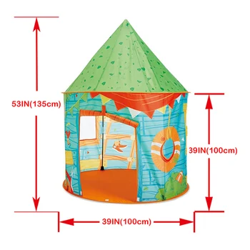 Сгъваем Детски Замък на Игралната Къщичка Коледна Зелена Шатра за децата Палатка за нощуване на открито с торба с Играчки в стаята Подарък за момче
