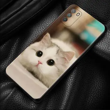 Сладък Котка Коте Калъф за телефон Xiaomi POCO X3 NFC X3 M3 Pro X3 F3 GT F1 Калъф за Mi 11T 10T Pro 9T 11 Забележка 10 Lite Civi Fundas