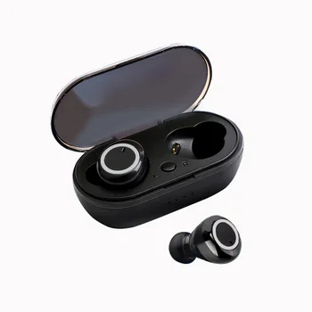 Слушалки, Bluetooth 5.0 Безжични слушалки, Мини стерео слушалки Безжични Слушалки в ушите със сензорен контрол Слушалки Избор на песни за всички телефони