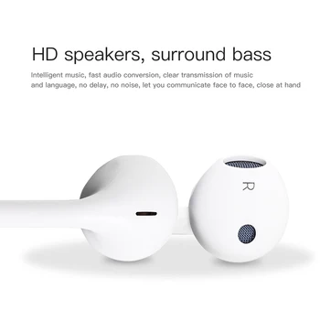 Слушалки с кабел, Bluetooth Музикални Слушалки За Apple iPhone 13 12 11 Pro XR XS X Max Plus 8 Слушалки С Микрофон Стерео Слушалки HiFi