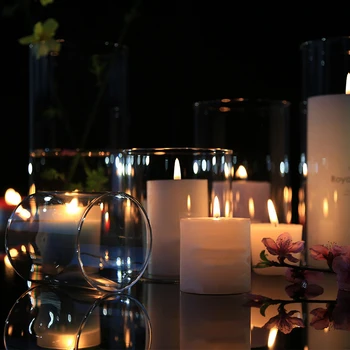 Стъклени Свещници За Домашен интериор, Модерни Сватбени Централните елементи на centro de mesa decorativo de comedor