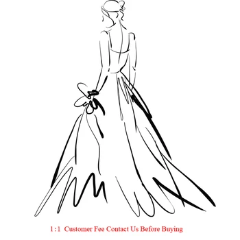 Сшитое на поръчка рокля за бала сватбена рокля DHL