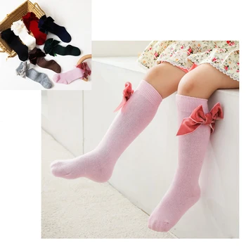 Чорапи за новородени момичета Нови Детски Чорапи за деца, Мода за момичета с голям нос до коленете Дълги меки памучни ластични чорапи, Пантофи за момчета Улавяне