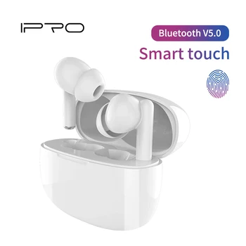 слушалки Безжични Слушалки IPRO K1 Pro TWS Слушалки с зарядно устройство кутия За смартфон Слушалки Bluetooth Слушалки Fone